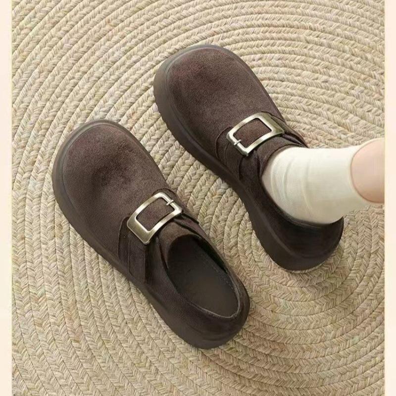 Fashion Fashion Platform Women Flats Shoes Designer Elegant Buckle Sneaker 2025 New Autumn Cozy Shoes Running Casual Zapatillas De Mujer