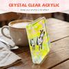 10pcs Handmade Transparent Photo Magnets Acrylic Fridge Magnets Material Kit DIY Fridge Magnet Kit
