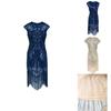 Great Gatsby Vintage Sequin Gown Elegant Cocktail Dress For Women**