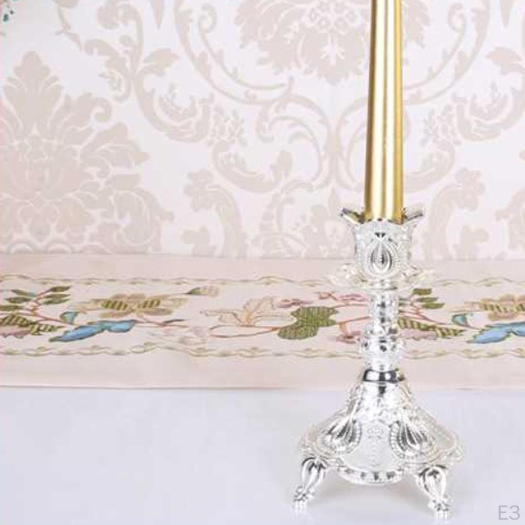 Metal Vintage Tea Light Candle Holder Candlestick Wedding Table Dining Decoration Ornament