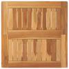 Bar Table Natural 60 X 60 X 105 Cm Solid Teak