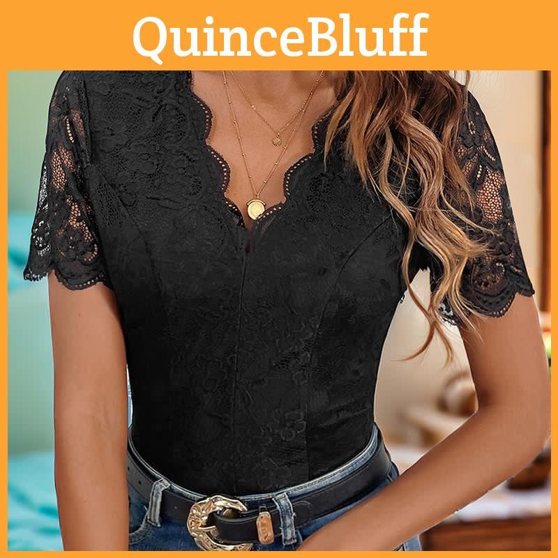 Jumpsuit Summer Womens Lace Splicing Vneck Slim Jumpsuit