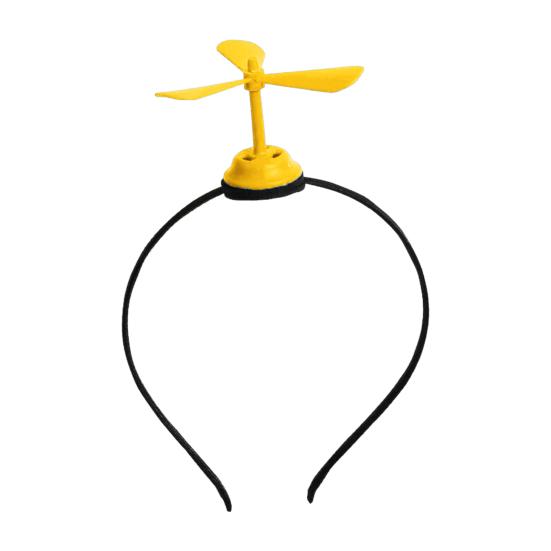Spoof Headband Windmill Decoration Men Women Hair Hoop Elastic Funny Hair Accessory for Daily Party Wear