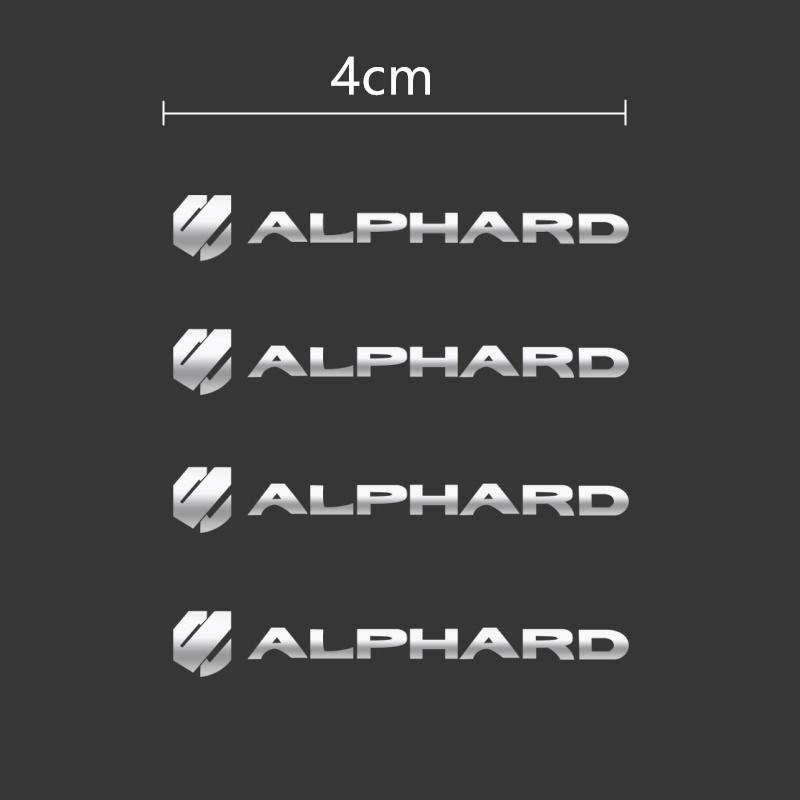 

Car Windshield Wiper Arm Metal Emblem Sticker for Toyota Alphard Auto Decor Accessories