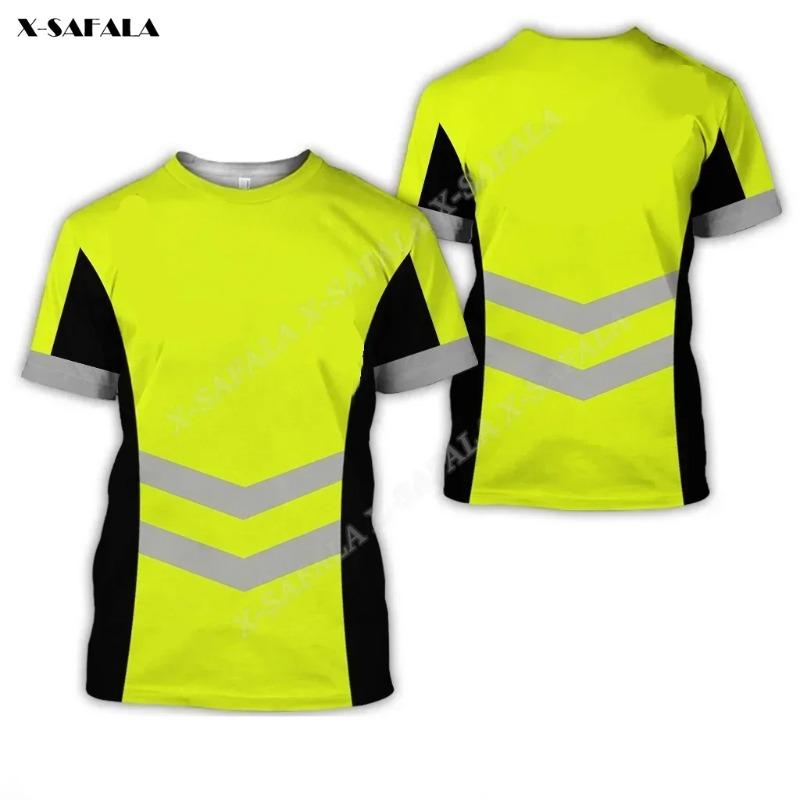 Stromleitungsmonteur Schweißer LKW-Fahrer Mechaniker Elektriker LKW 3D-Druck T-Shirt Herren Oberteil T-Shirt Nicht-Arbeitskleidung Cosplay Sicherheitsuniform