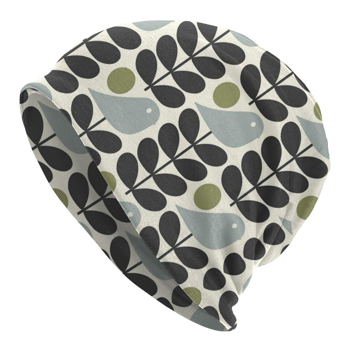 

Orla Kiely Абстрактная многоствольная шапка с напуском в стиле хиппи, зимние шапки с черепами, шапки для взрослых, вязаная шапка в скандинавском стиле середины века Skullies Beanie Hat