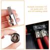 Silver Amp Input Reducer 1/0 AWG To 4 AWG Car Audio Terminal Connectors
