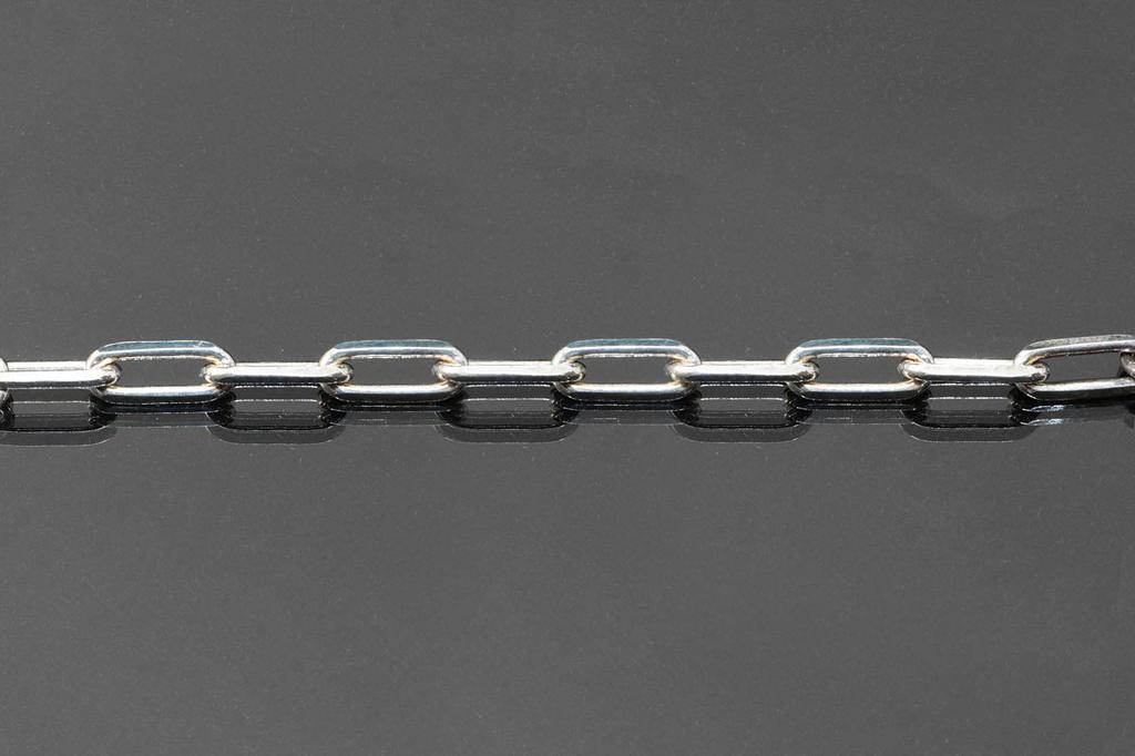 Nippon Chuko Silver 925 5m X 10 X SLV3 Chain, Cut, 0.4 1.2mm Diameter,
