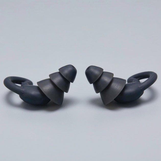 Earplugs for Sleep Noise Protection Perfect Pro Plugz Black 3 Flange + Case (A123510)