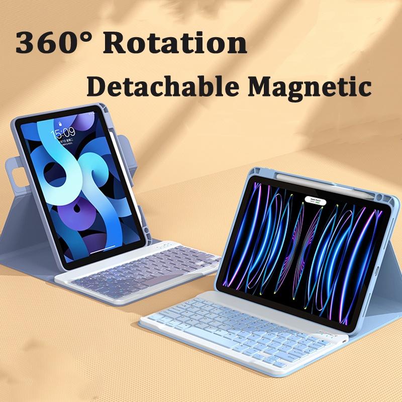 Cae with Keyboard for IPad 11th 11" A16 Air11 M3 Pro11 Air 6 5 4 10.9" 10th 10.9 10.2 Magnetic 360 Rotation Case