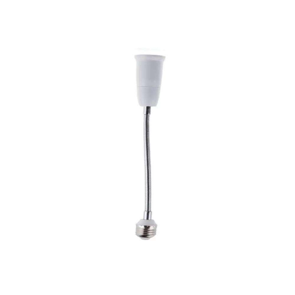 20/30/40/60cm LED Bulb Extension Tube Flexible E27 To E27 Bulb Conversion Socket Threaded Lengthen Lamp Holder Adapter Home