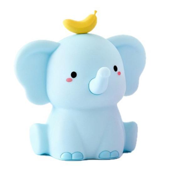 Elefant Nachtlicht Silikon BPA-frei Dimmbar Touch-Steuerung Nachtlampe 2-stufig dimmbar Wiederaufladbar Auto-Off-Timer Nachtlampe Kinderzimmerdeko