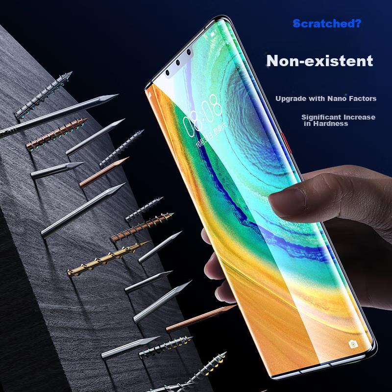 Full Screen Nano 2 Pieces Screen Protector for Huawei Mate30Pro/30E Pro, Mate30RS Hydrogel Soft Film, Non-Tempered High-Definition Protection JM255