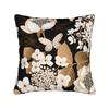 Black White Gold Flower Pillow Case Graphic Pillow Cover For Chair Sofa Home Decor Fashion Cushion Cover