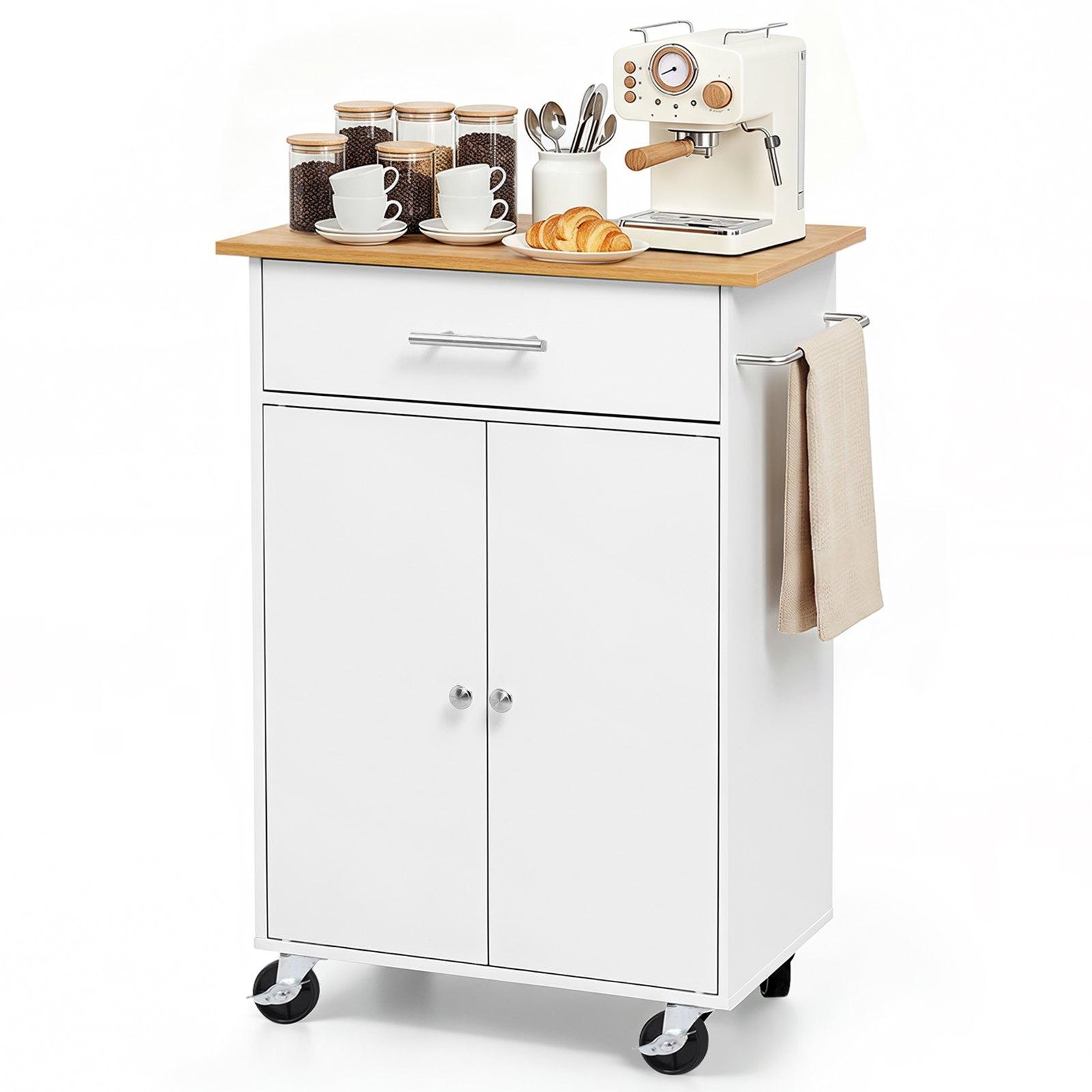 VEVOR Kitchen Island Cart with Storage