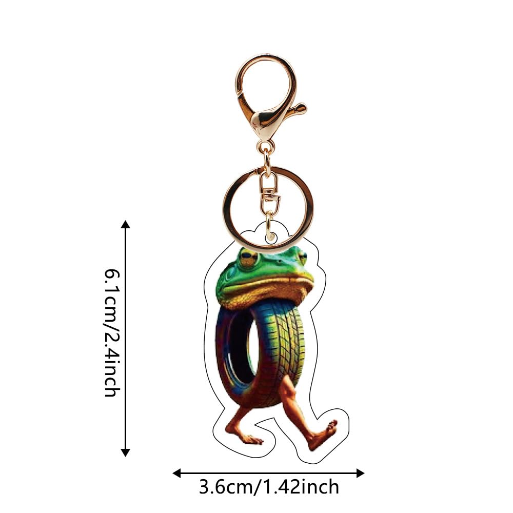 [Sky Color] 6-piece Set Thun Sahool Key Chain Acrylic Key Chain Mobile Phone Key
