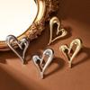 Simple Fashion Heart Shaped Stud Earrings For Women Jewelry