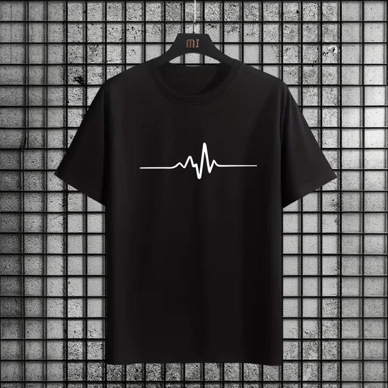 2025 Hot Sale Mens Cotton Tshirt Summer Spring Home Outdoor Casual Comfort Cool Tees Male Urban Fashion Short Sleeve Tops