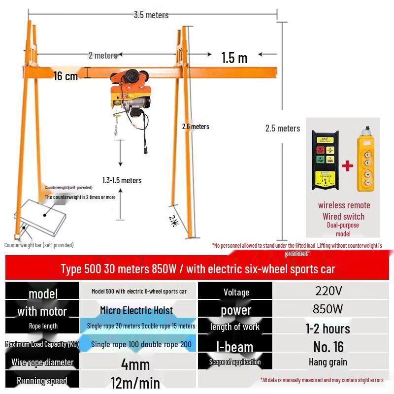 Four-Pillar Track Crane Hoist