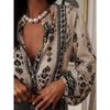 Blusas y camisas de manga larga con cuello en V para mujer, informales, primavera y otoño