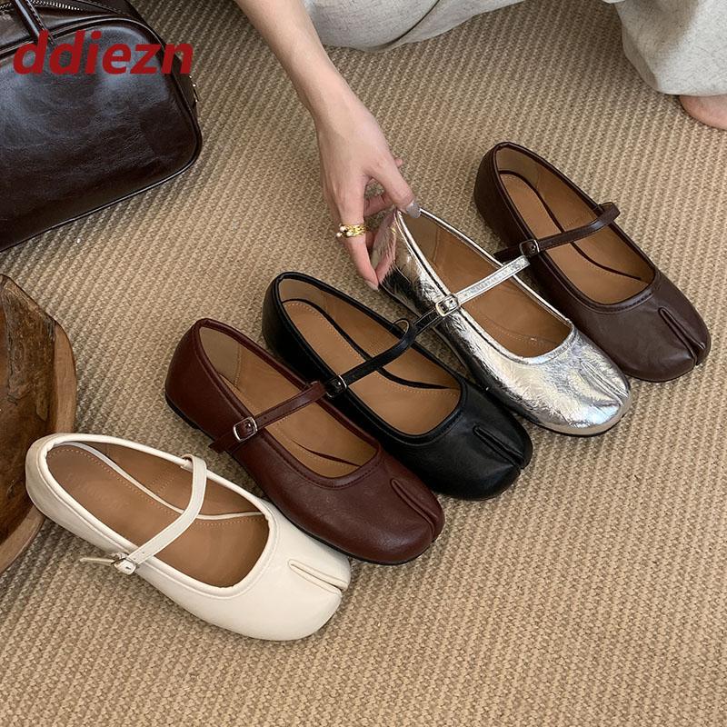 Modă Modă Deget Ciudat Pantofi Plați Mary Janes pentru Damă Încălțăminte cu Curea cu Cataramă pentru Femei Pantofi Plați de Damă Pantofi Lolita