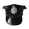 Cosplay Police Hat Wide Brim Octagon Cap Halloween  Supplies Special Police Props