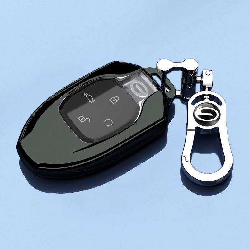 Protective Key Case for 25 New GAC Trumpchi GS4 - Complete Shell with Decorative Pendant