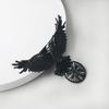 gothic crow hairclip vintage animal Barrettes hairpins witch viking women hair accessories hallowen cosplay party headdress