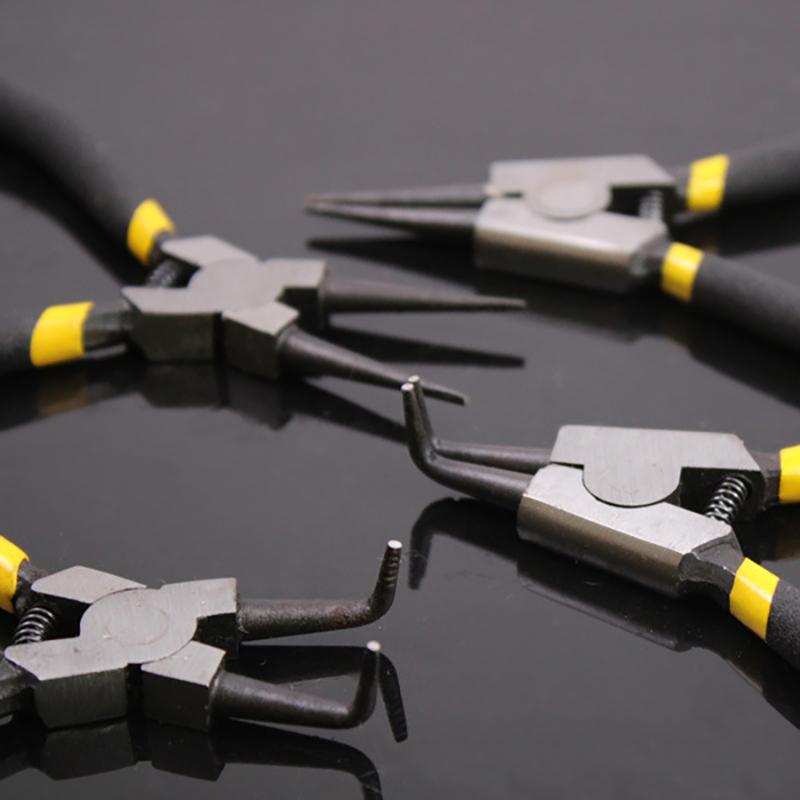 5-In Circlip Pliers Needle Nose Pliers Retaining Ring Pliers For Removing Installing Puller Locking Rings Shafts Hand Tool