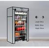 Metal Multi-Layer Space-Saving Shoe Rack Cabinet for Home and Dormitory