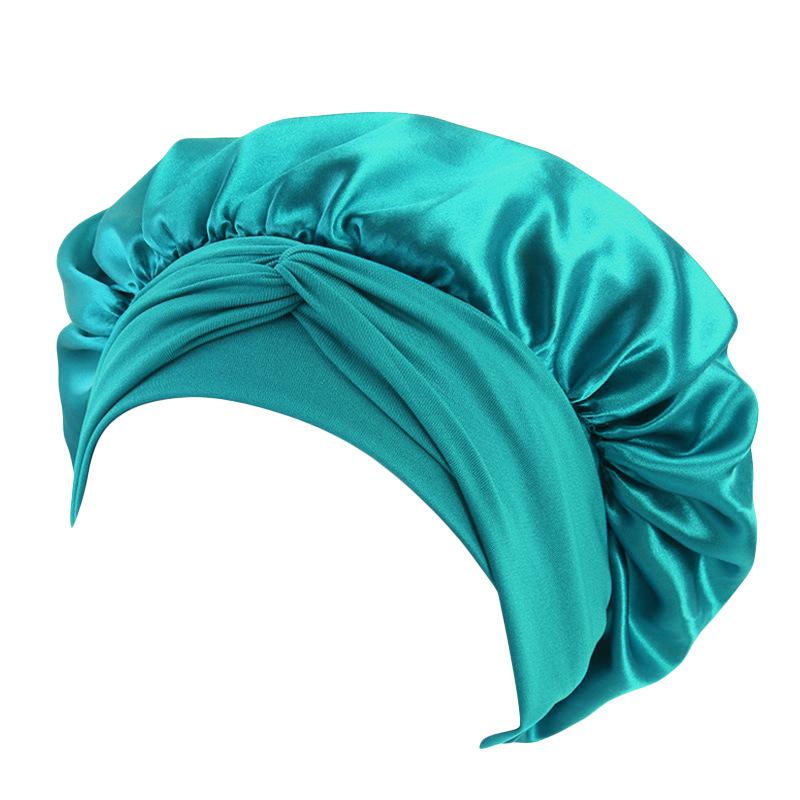 Satin Streamer Round Hat, Nightcap, Women'S Headscarf Hat, Perm And Hair Care Hat Tjm-301-1