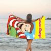 1pc Curious George (6) Beach Towel, Beach and Seaside Swimming Pool Equipment, Fashion Pattern, Rectangular, Travel Essentials