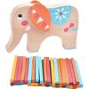 Wooden Elephant Balance Beam Toy To Train Children's Hand Eye Coordination And Concentration, Give Children Birthday And Christmas Gifts