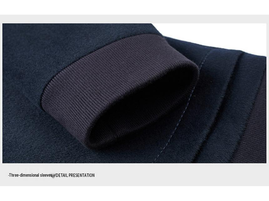 Men's High-End Cashmere & Mulberry Silk Wool Coat - Business Casual Lapel Jacket for Autumn/Winter