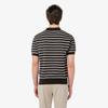 [lacoste] Men's Multi-Stripe Boucle Mix Short-Sleeve Sweater Polo Shirt PH578E-56G3LA