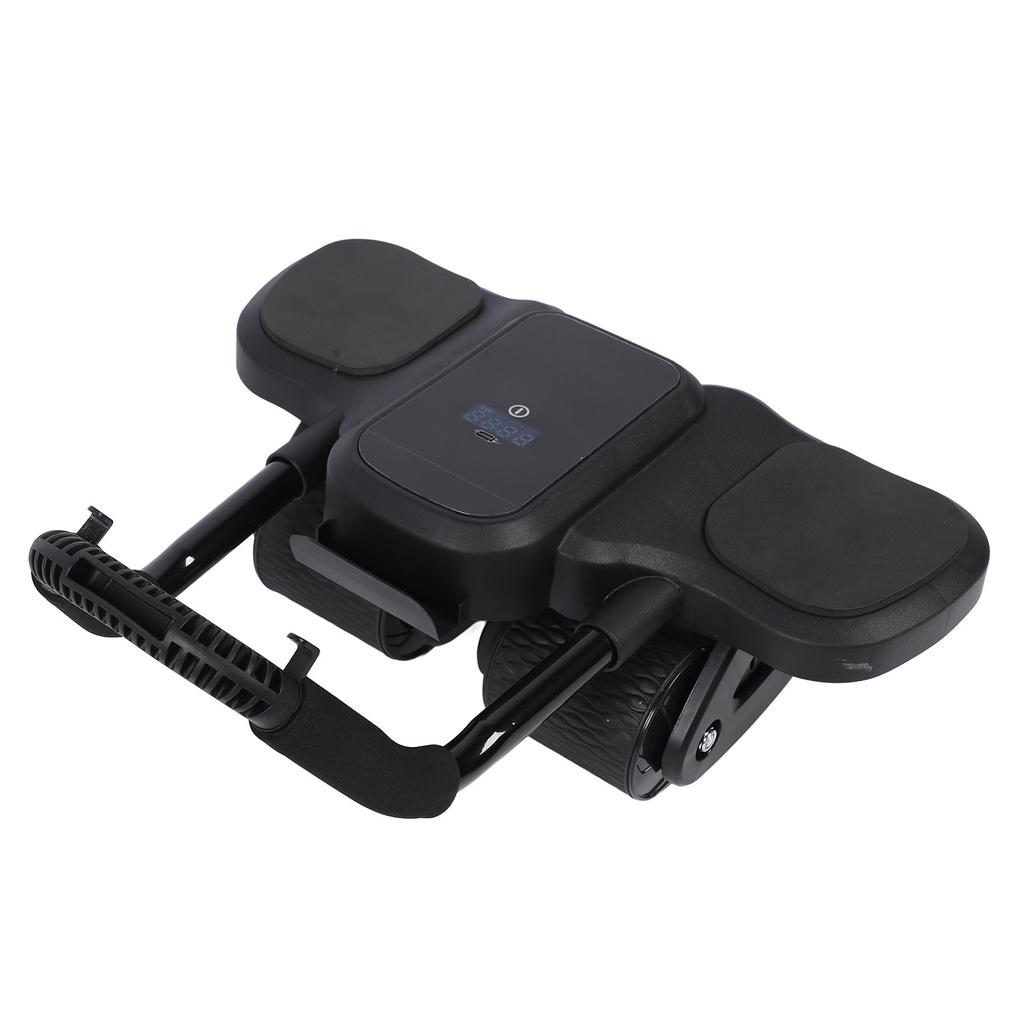 Abdominal Wheel Automatic Rebound 4 Wheels Abdominal Exercise Roller with Large Display Panel for Ho