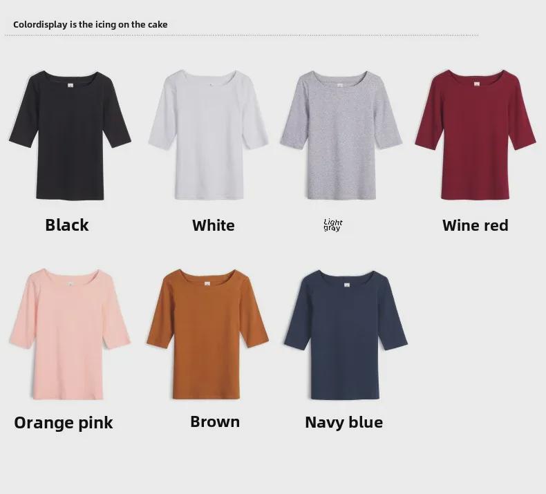 Women's Slim Fit Half-Sleeve T-Shirts - Perfect for Spring & Autumn, Ideal As Innerwear.
