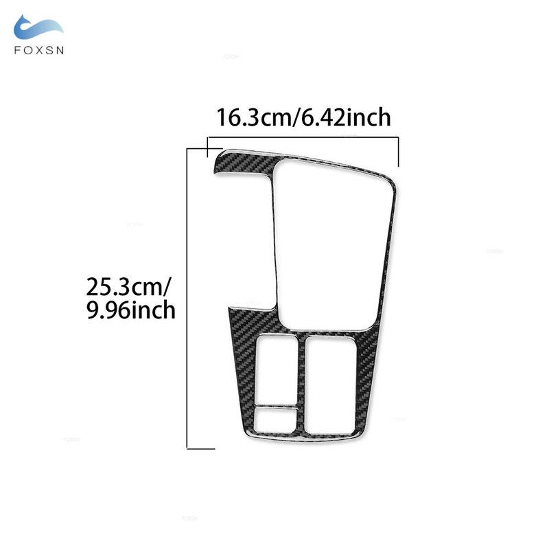 For Seat Leon 2017 2018  Soft Carbon Fiber Car Styling Interior Center Console Gear Shift Panel Frame Cover Trim LHD/RHD