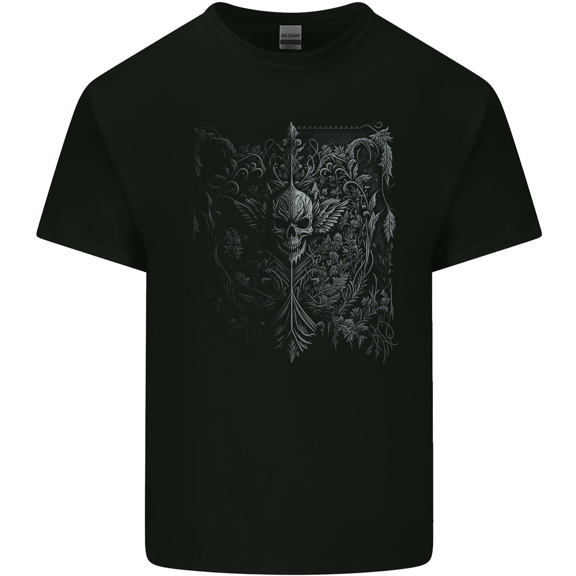 Darkness Skull Gothic Goth Heavy Metal Music Unisexs Light Cotton TShirt S