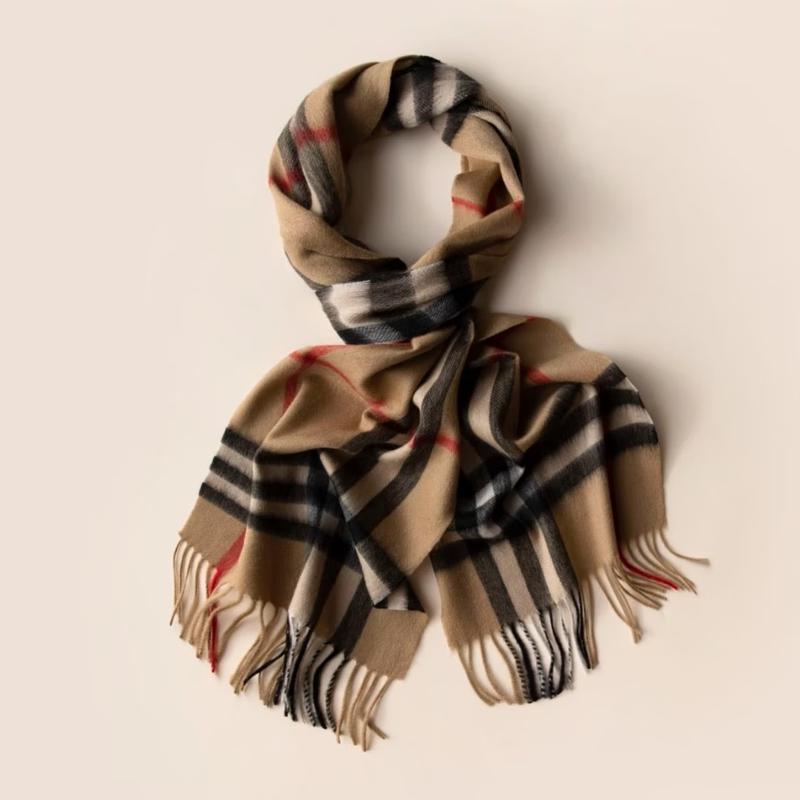 Xincaizhiyun Women's Plaid Wool Scarf