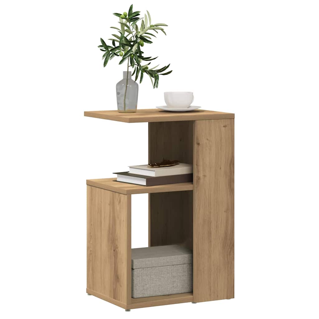Vidaxl Side Table, Artisan Oak, 36X30X56 Cm Wood-Based Material