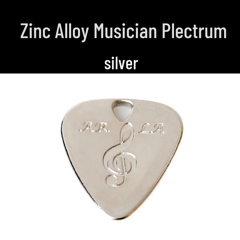 Zinc Alloy Guitar Pick Scraper Necklace Pendant for Electric Guitar