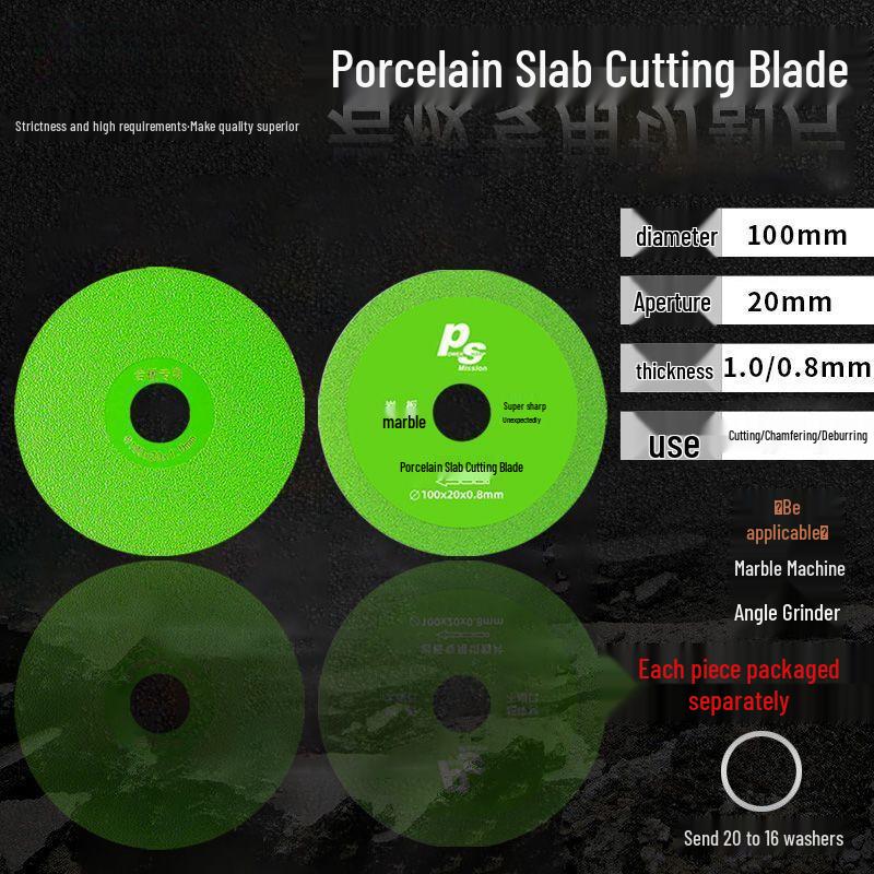 45° Chamfering Tile & Marble Cutting Blade - Precision No-Chip Rock Slab Disc