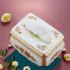 Luxury European Rose Tissue Box Set,tissue Storage Rack Bracket,suitable for Bedrooms,offices,bathrooms,homes,travel,restaurants