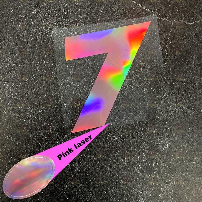 1pc Laser Pink Racing Number Motorcycle Stickers Waterproof Vinyl Decals for Motorbike Helmet Fuel Tank Front Fairing Bicycle