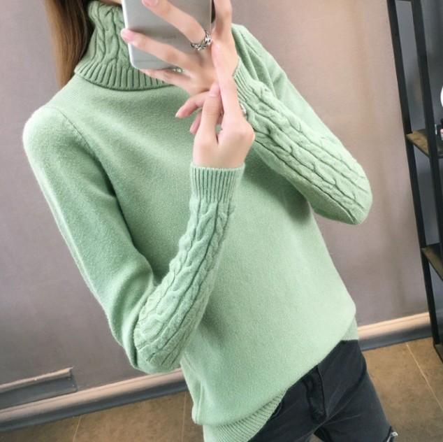 Women Turtleneck Winter Sweater Women Long Sleeve Knitted Women Sweaters Pullovers Female Jumper Tricot