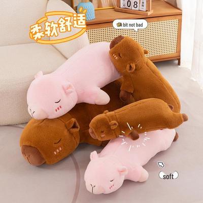 Cute Pink Capybara Pillow Plush Toy