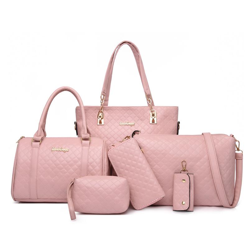 Damentasche neues Fünf-teiliges Set mit großer Kapazität, Mutter-Kind-Tasche, modische und einfache einseitige tragbare Umhängetasche