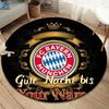 FC Bayern Munchen Custom Name Round Area Rug,Carpet Rug for Living Room Bedroom Sofa Playroom Decor,Non-slip Floor Mat
