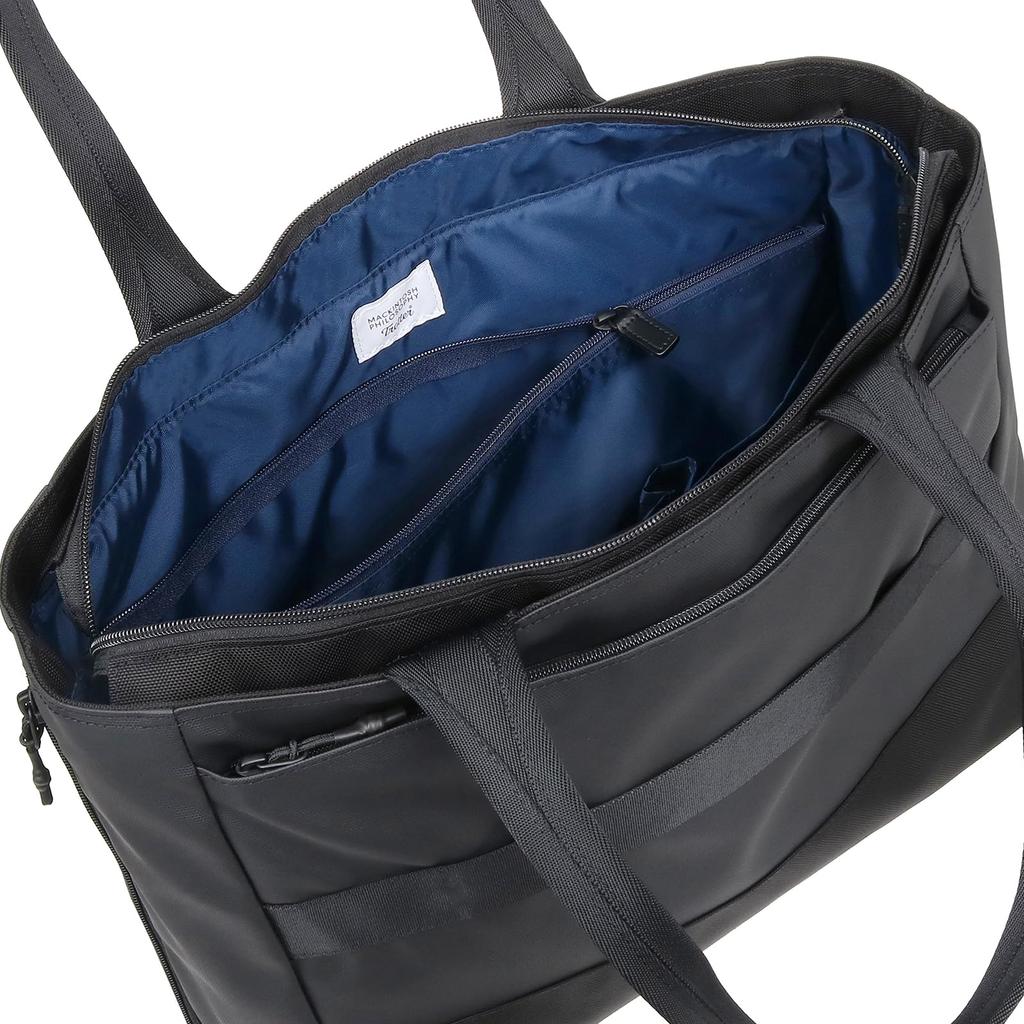 Tote bag for B4 size inch PC storage bag Polycarbonate film processing business bag Black [Macintosh Philosophy] men, compatible, 14.0 [Trotter 5]